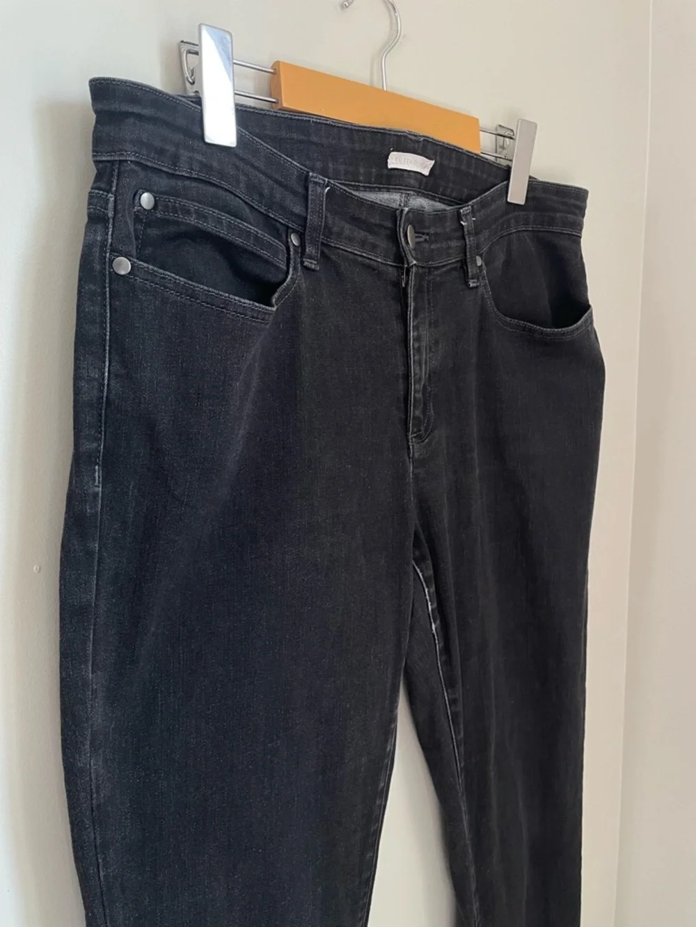 Eileen Fisher Organic Cotton Blend Slim Skinny Jeans Size 12 Casual Organic - Picture 3 of 12